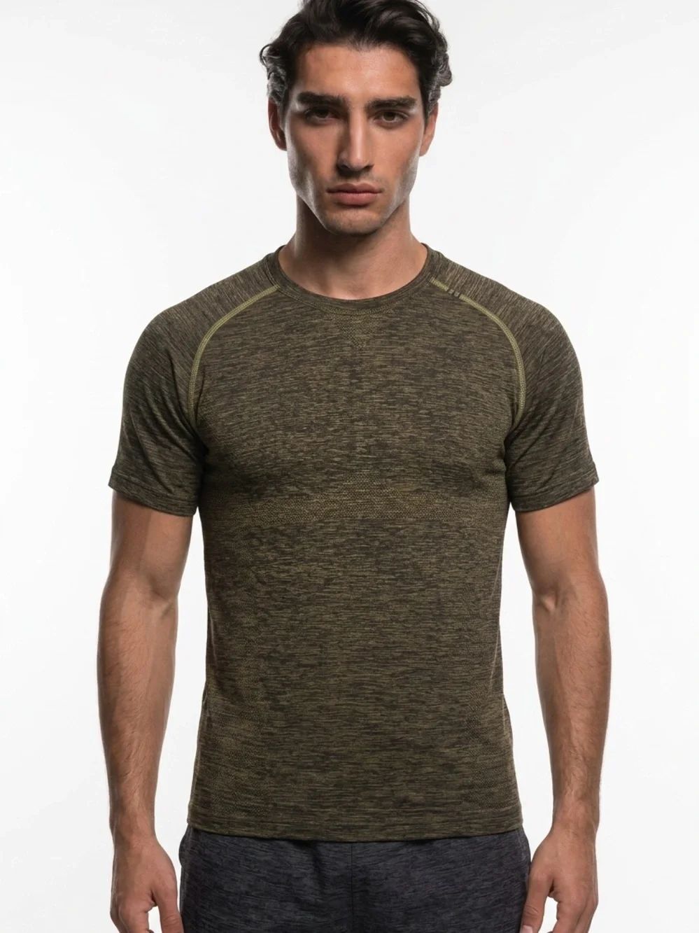 LULULEMON | Heather Olive Crew Neck Metal Vent Tech T-Shirt Men’s Size Medium